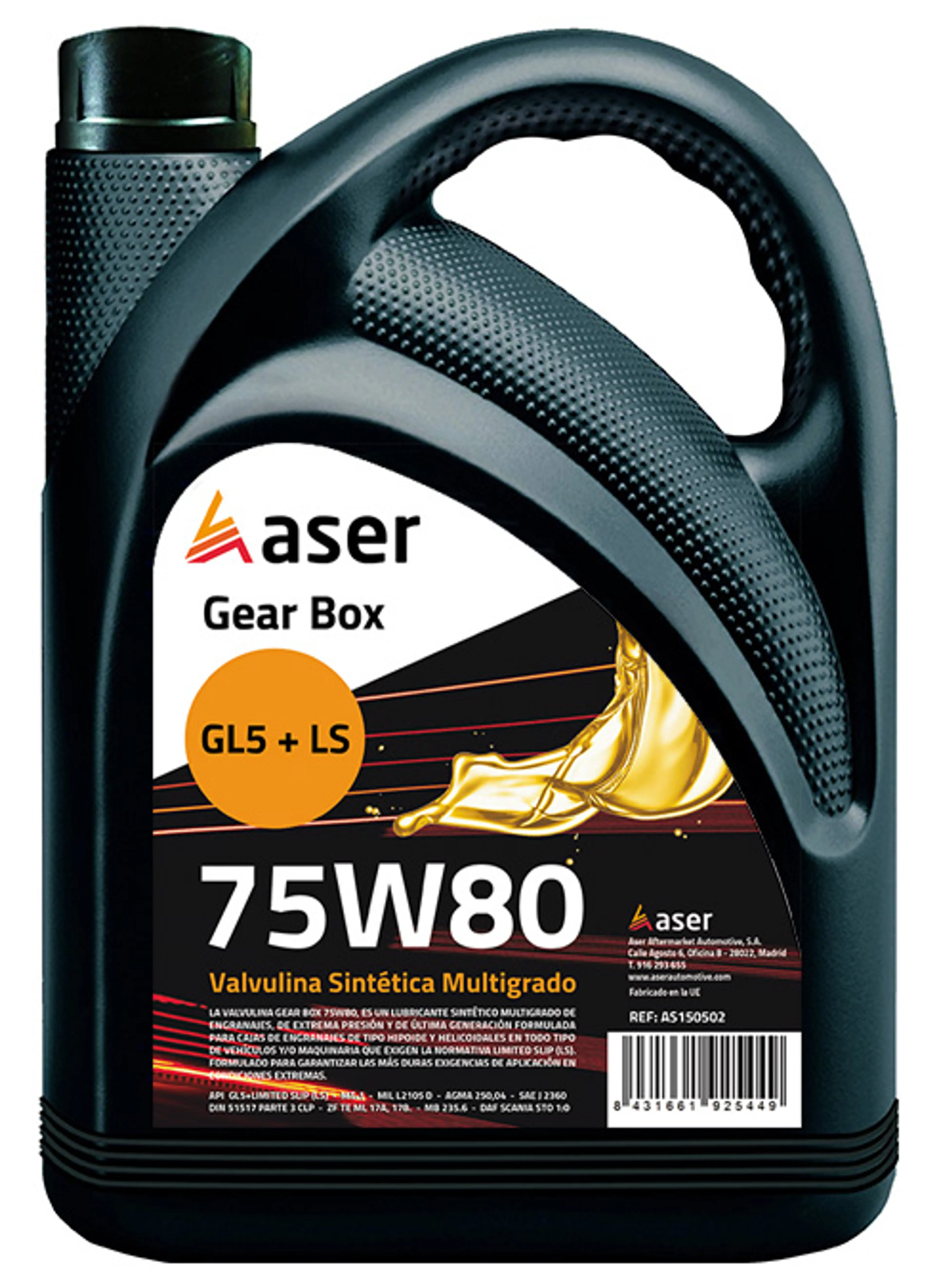 ASER VALV. 75W80 SINT. GL5 +LS 1L