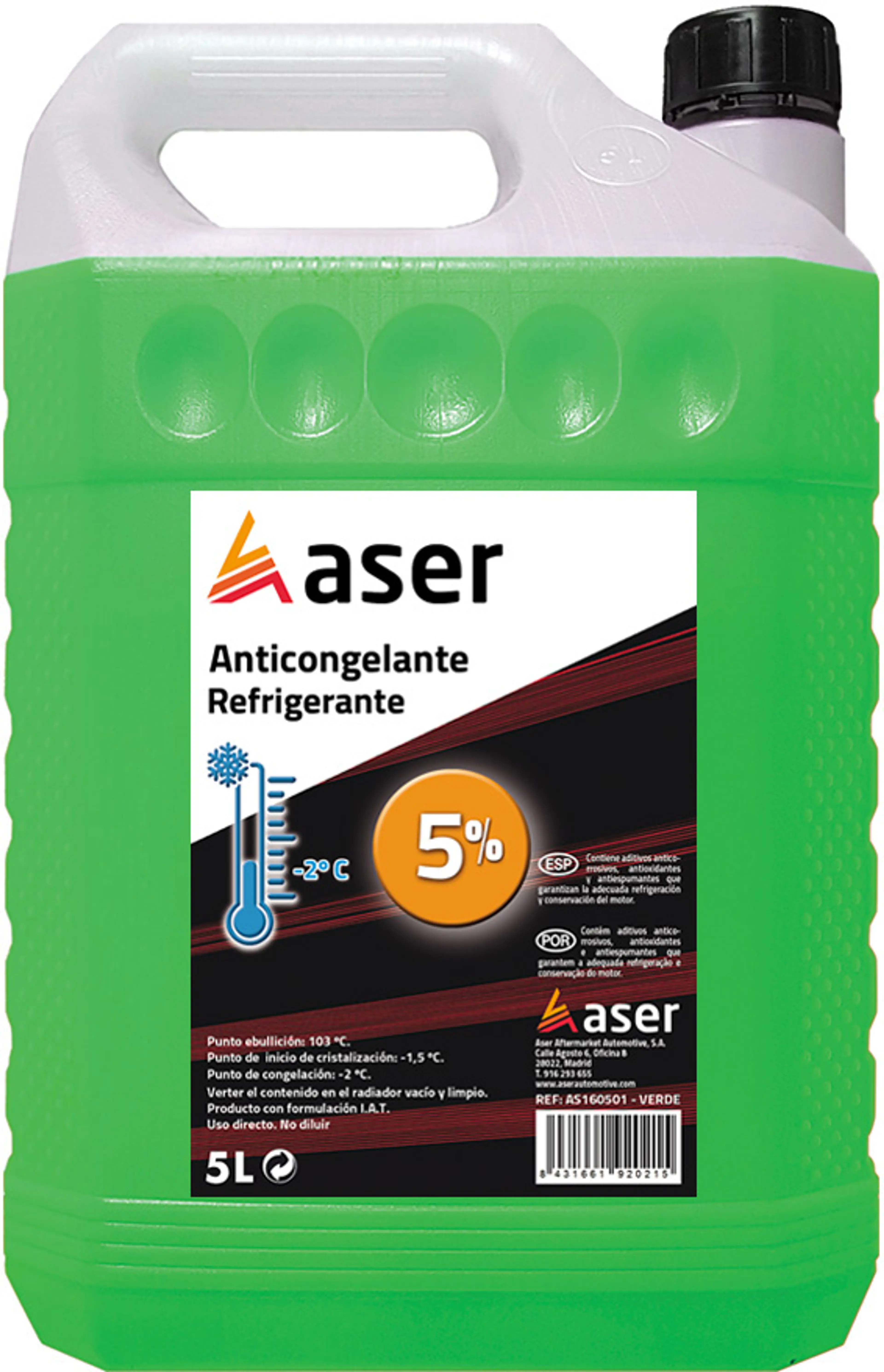 ASER ANTIC. 5% I.A.T. VERDE 5L