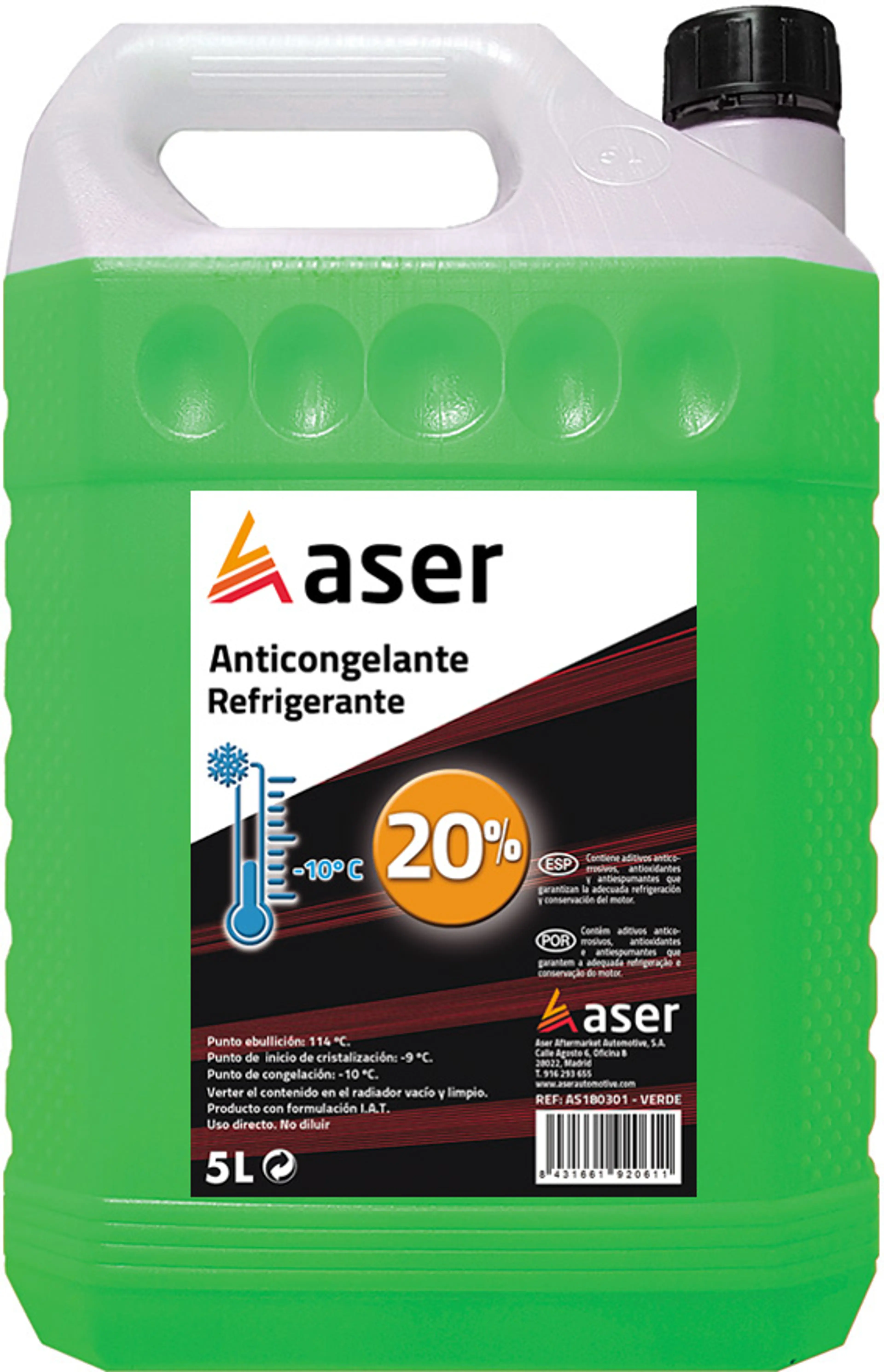 ASER ANTIC. 20% I.A.T. VERDE 5L