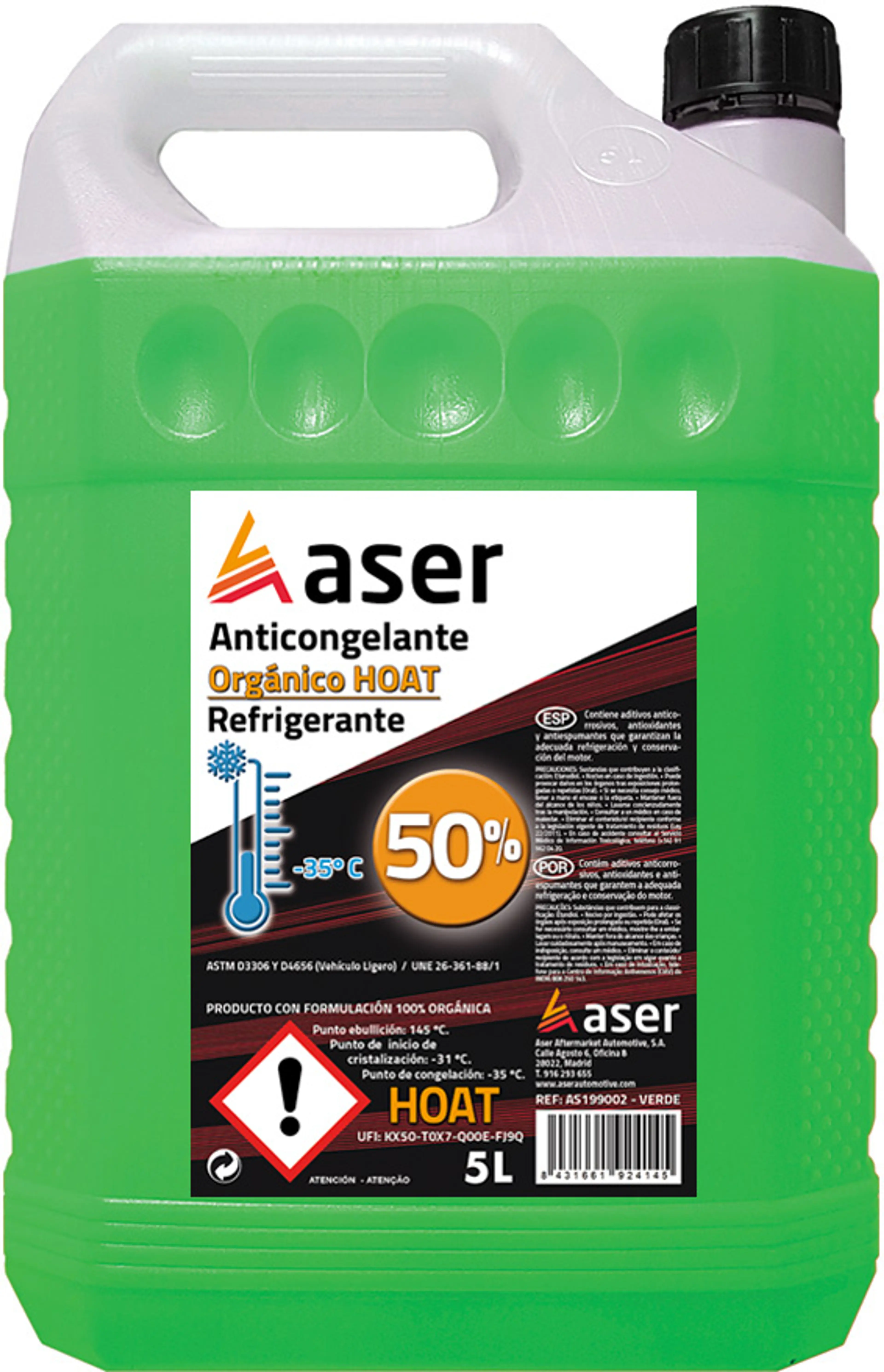 ASER ANTIC. 50% VERDE ORG. HOAT 5L