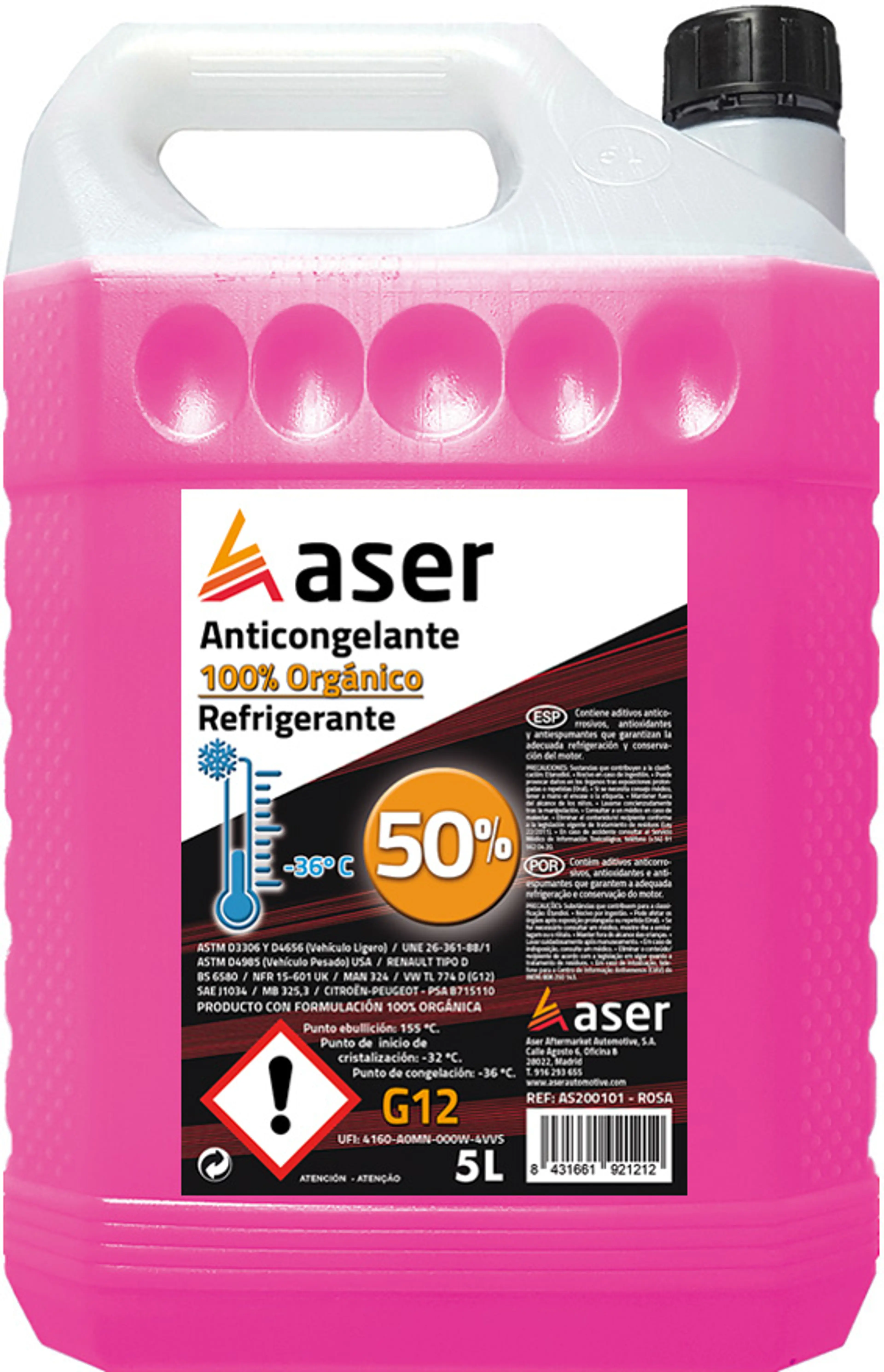 ASER ANTIC. 50% G12 ROSA ORG. 5L