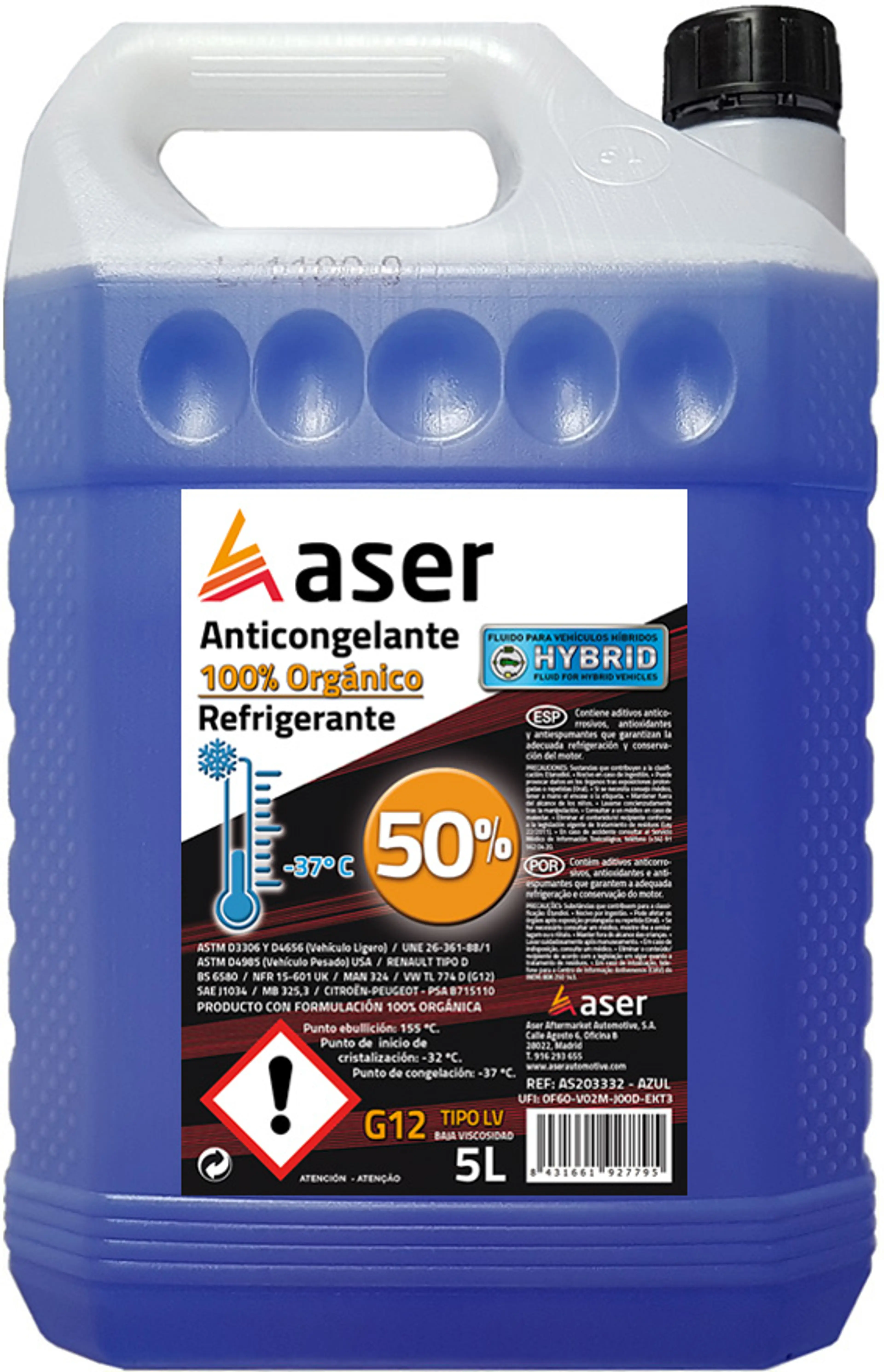 ASER ANTIC. HYBRID 50% AZL. ORG. 5L