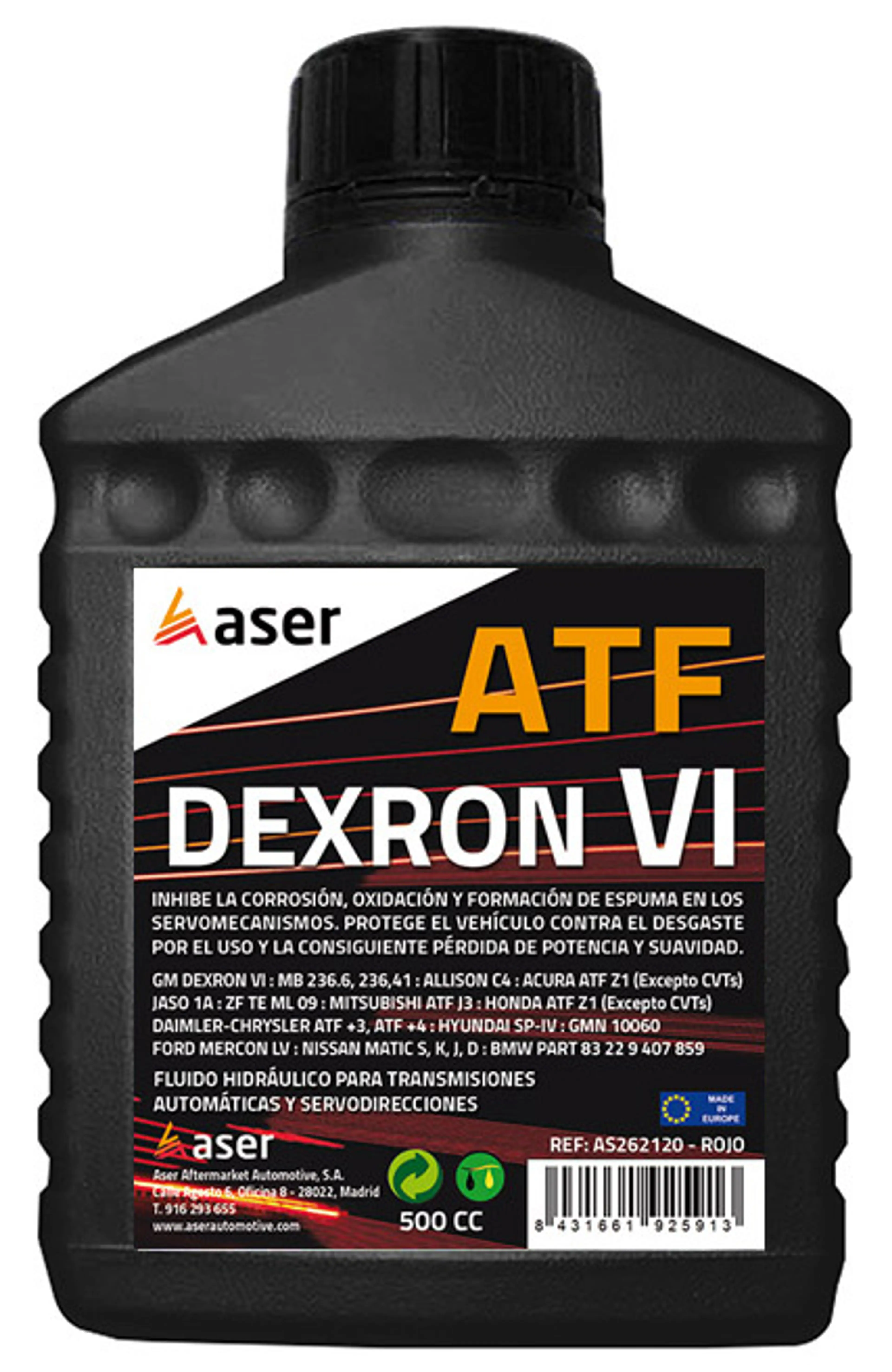 ASER LUB. A.T.F. DEXRON VI 500CC
