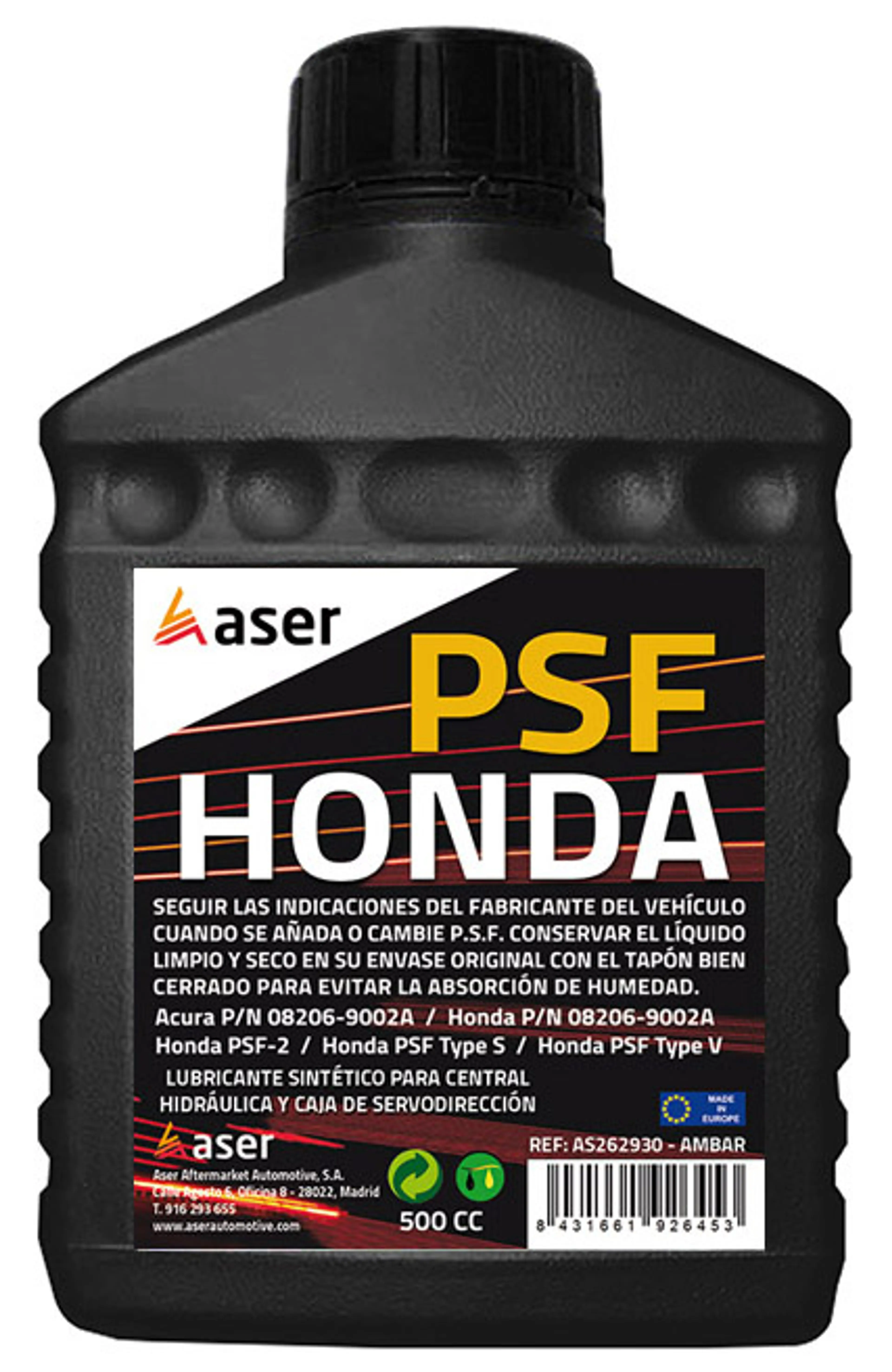 ASER P.S.F. -100% 500CC