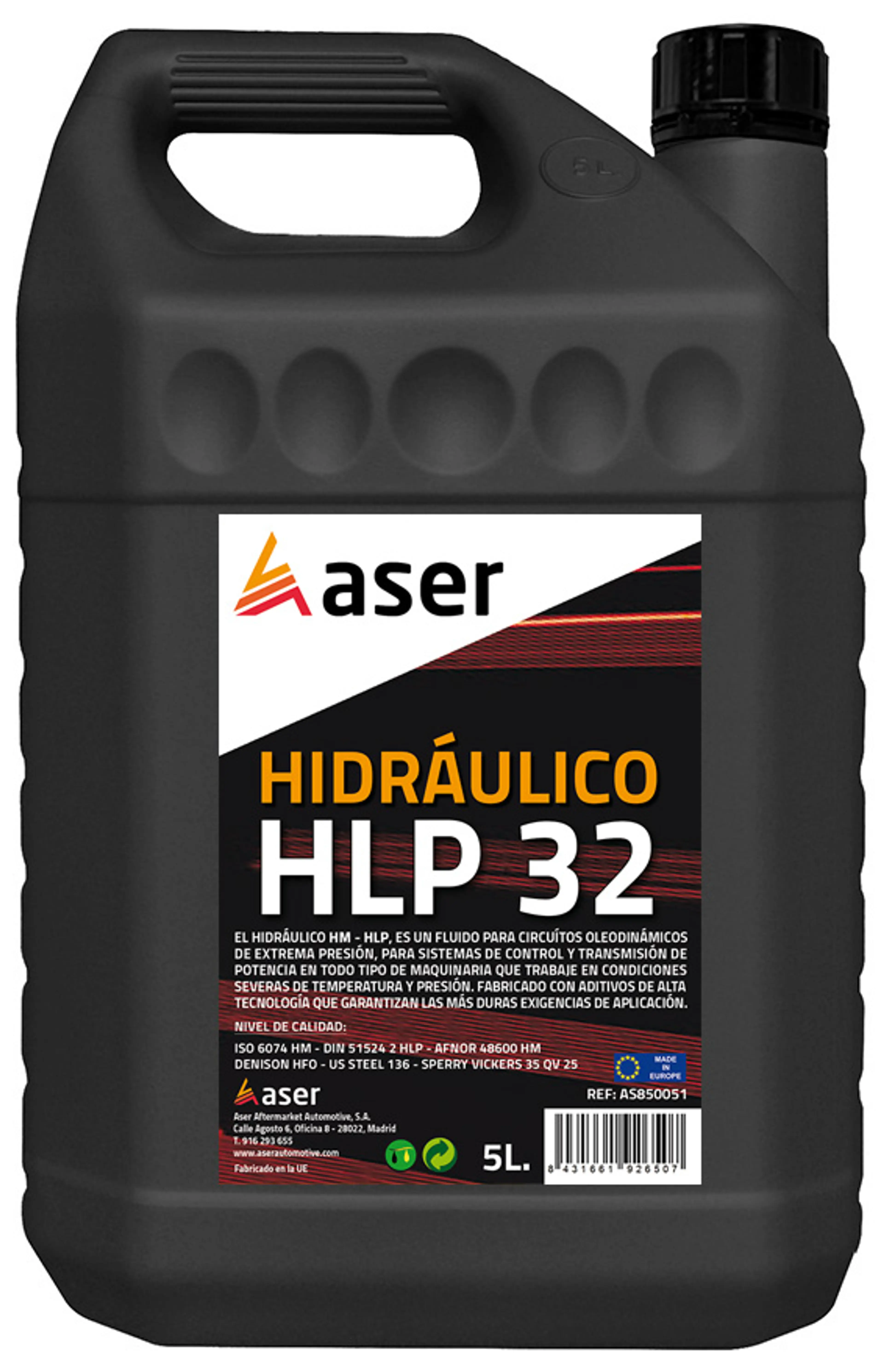 ASER LUB. HIDRAULICO HLP -HM 32 50L