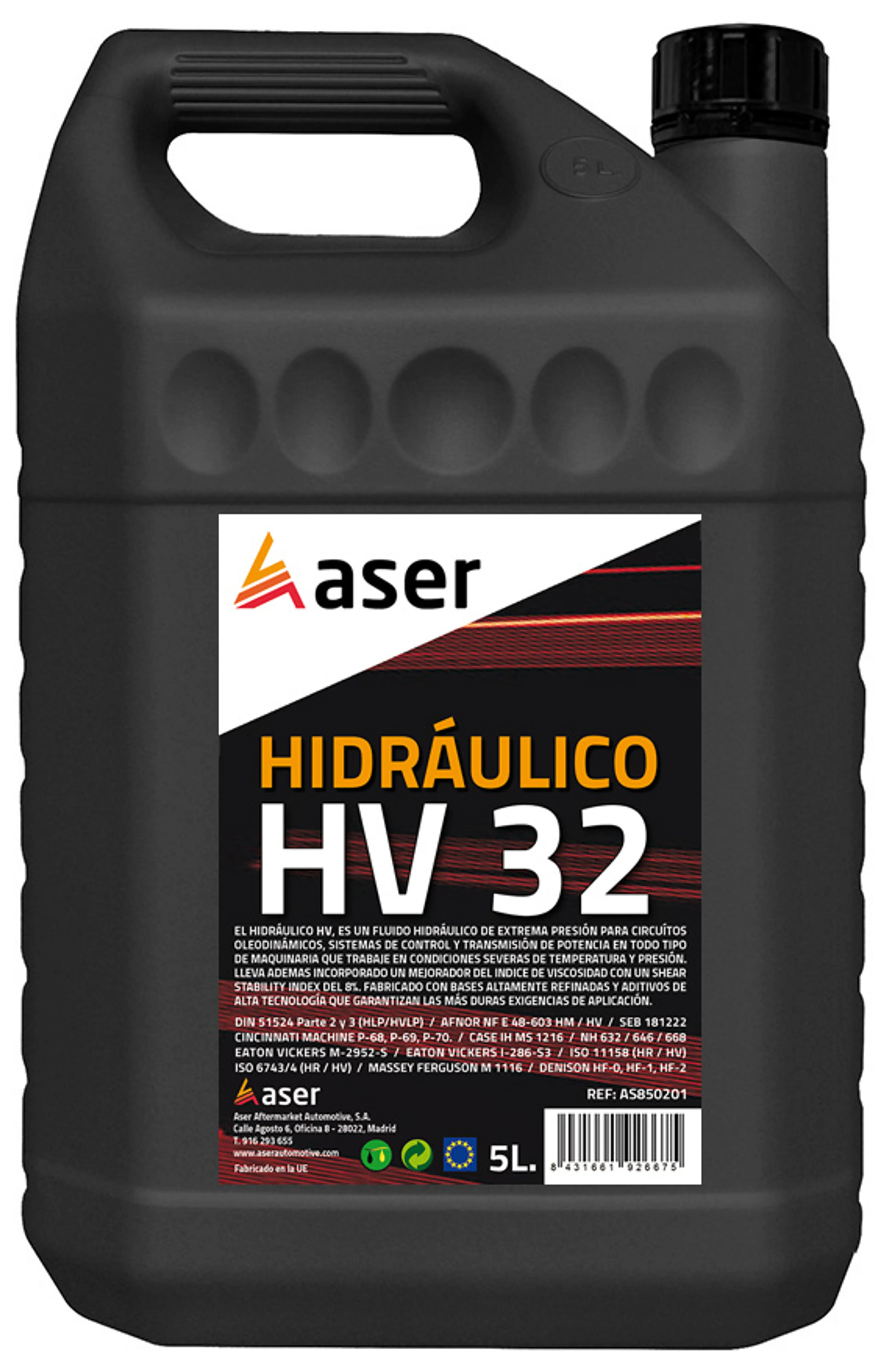 ASER LUB. HIDRAULICO HV -32 20L