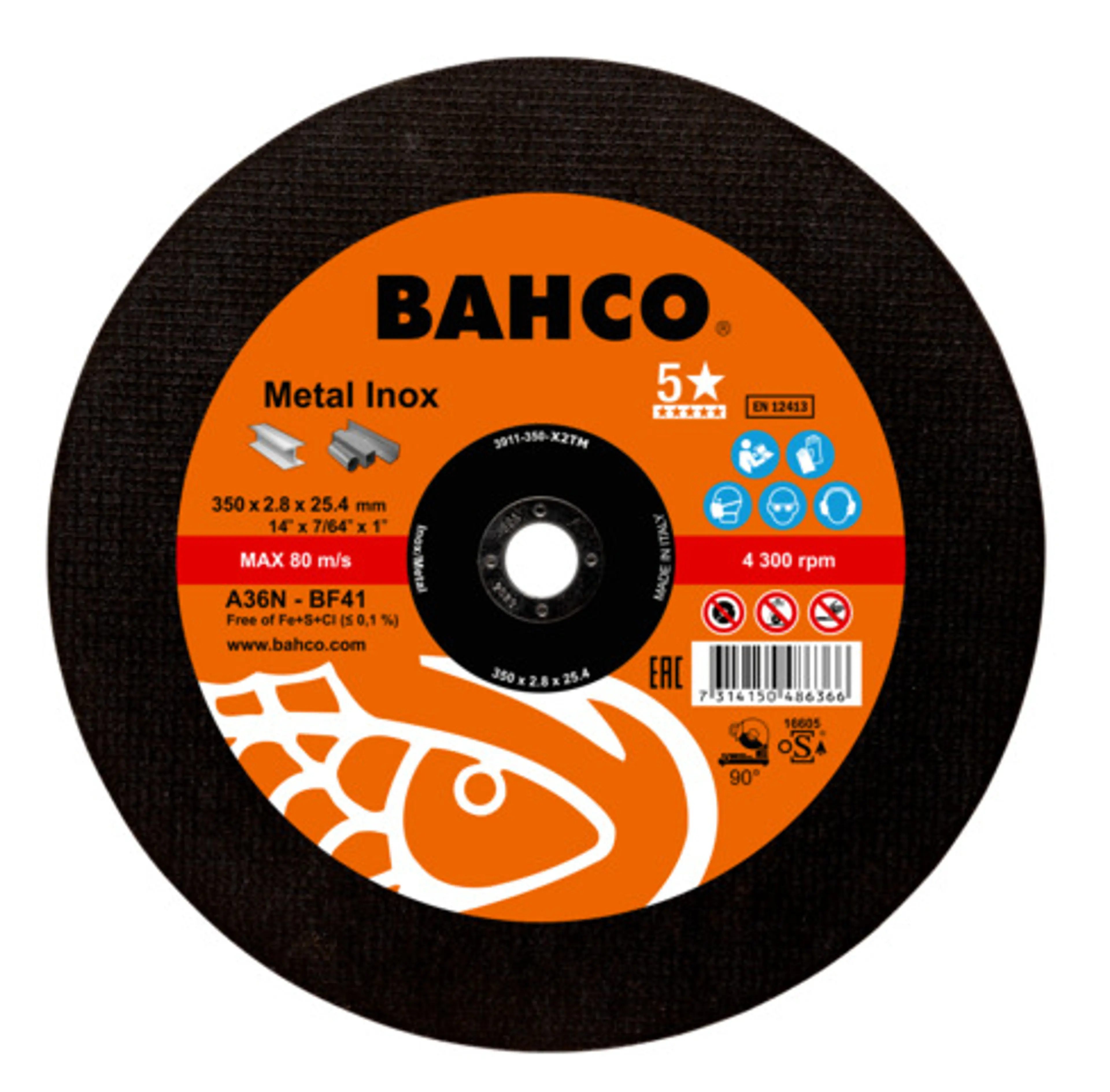 DISCOS DE CORTE  350X2,8 A36N