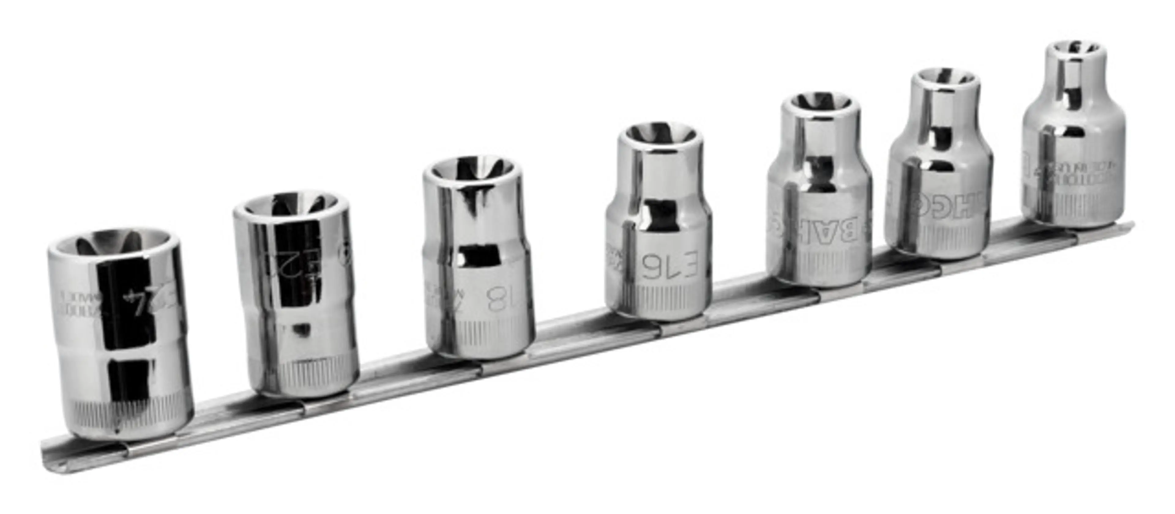 JUEGO 6 LLAVES VASO 1/2" RAIL