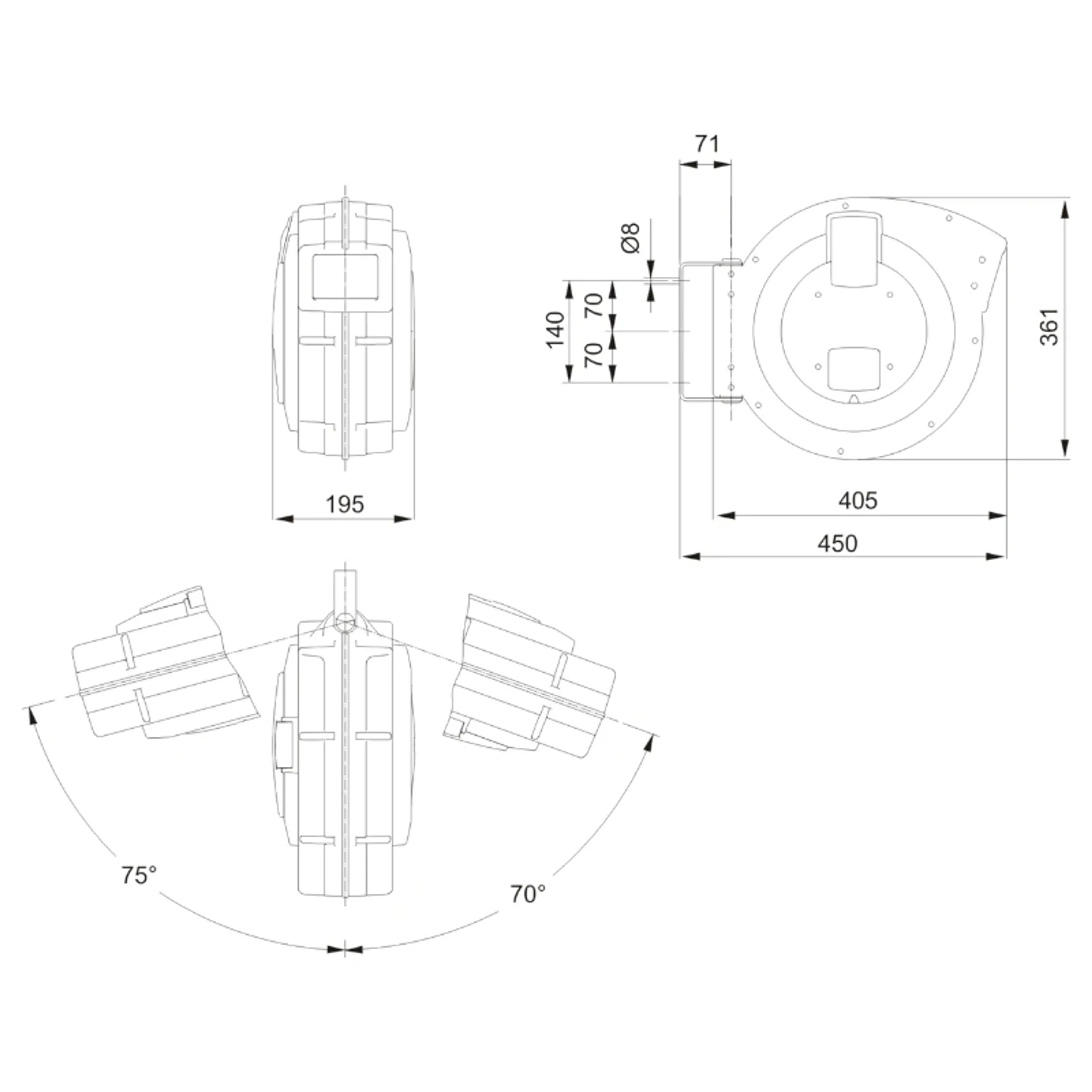 ENROLLADOR AIRE COMP 8X12 L15