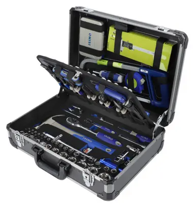 CAJA RÍGIDA DE ALUMINIO, 145 PIEZAS