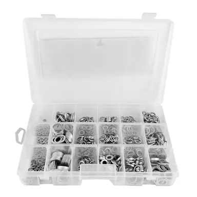 ESTUCHE DE ARANDELAS DE ALUMINIO