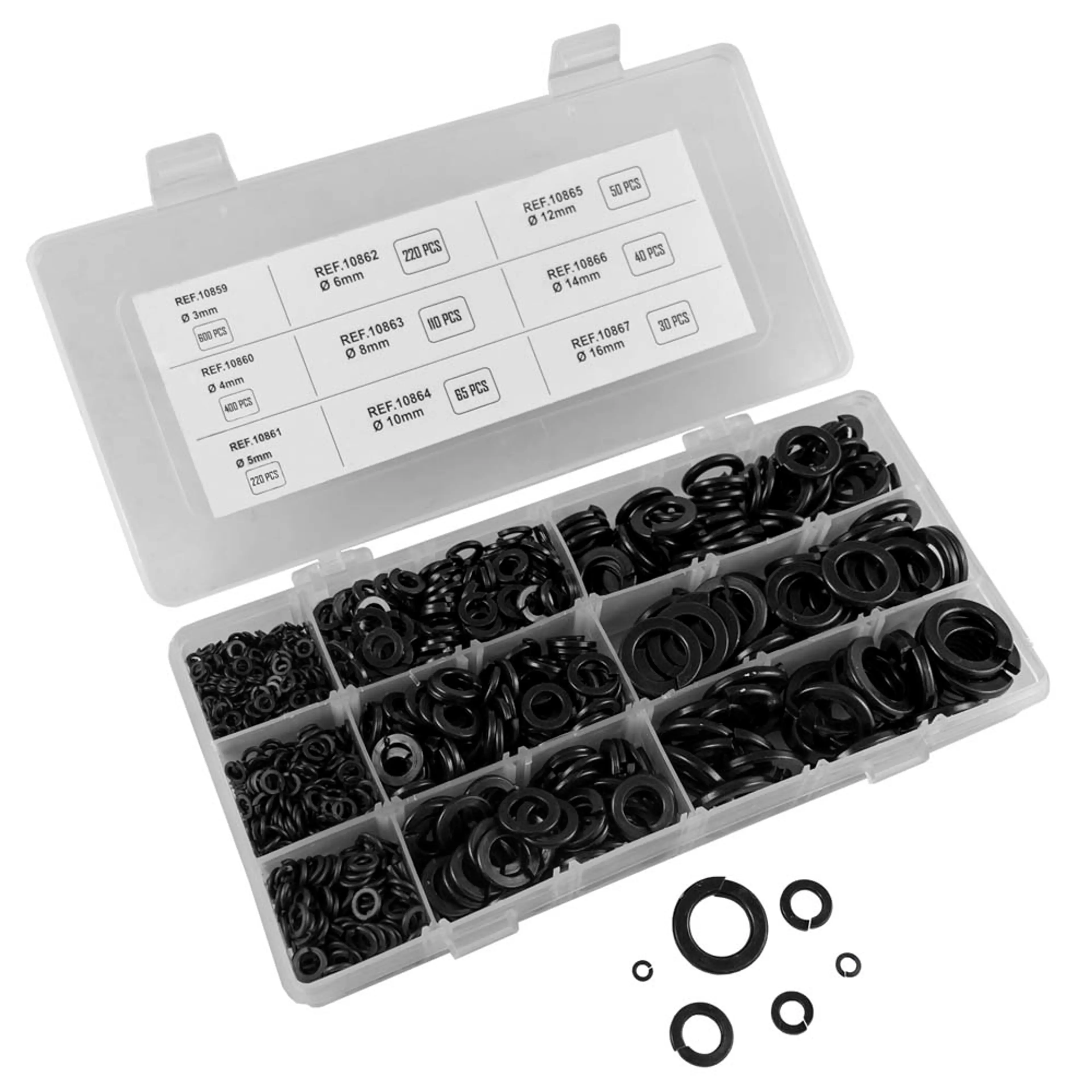 ESTUCHE ARANDELAS GROWER NEGRAS 173