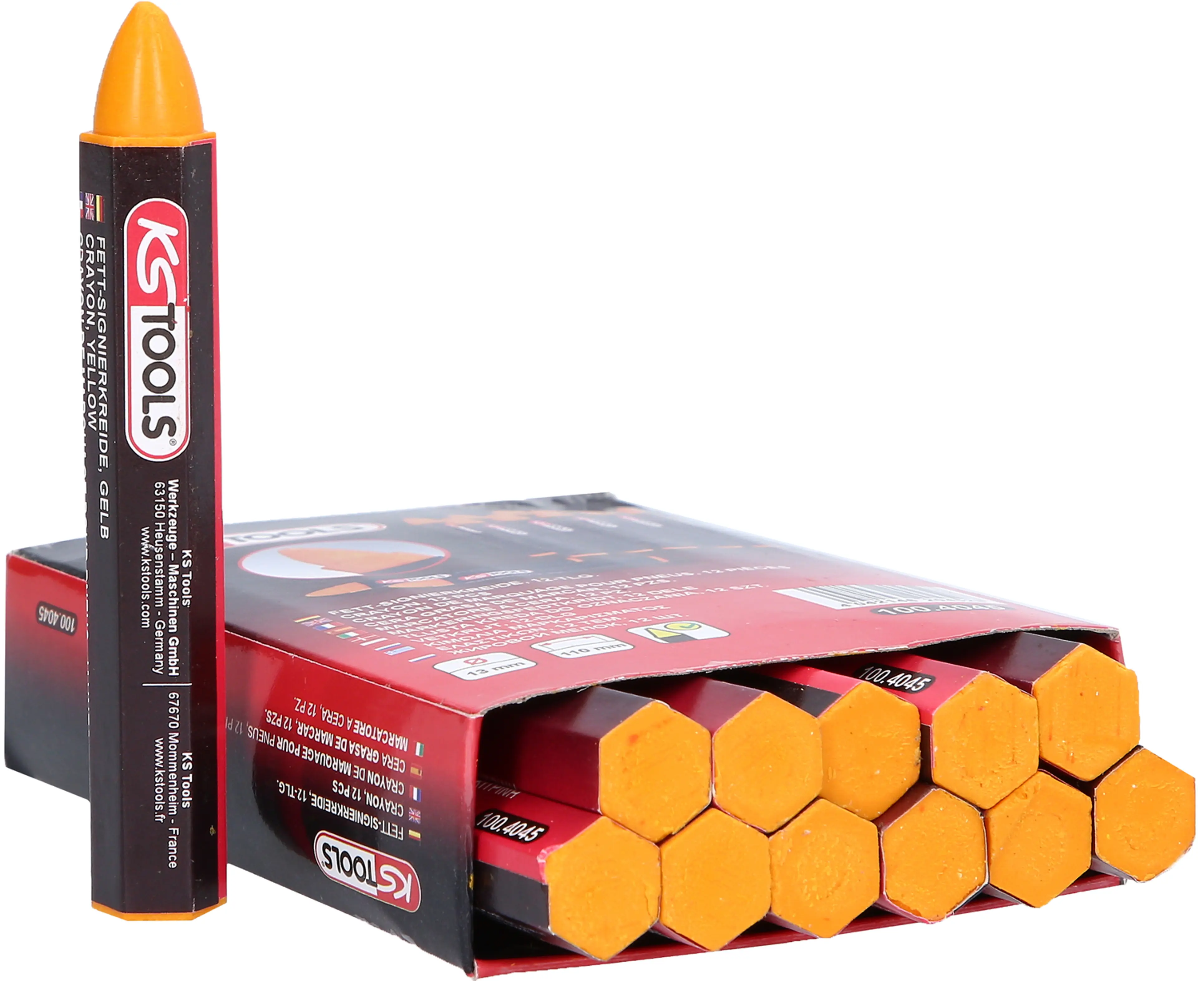 TIZA AMARILLA PAQUETE 12 UNIDADES