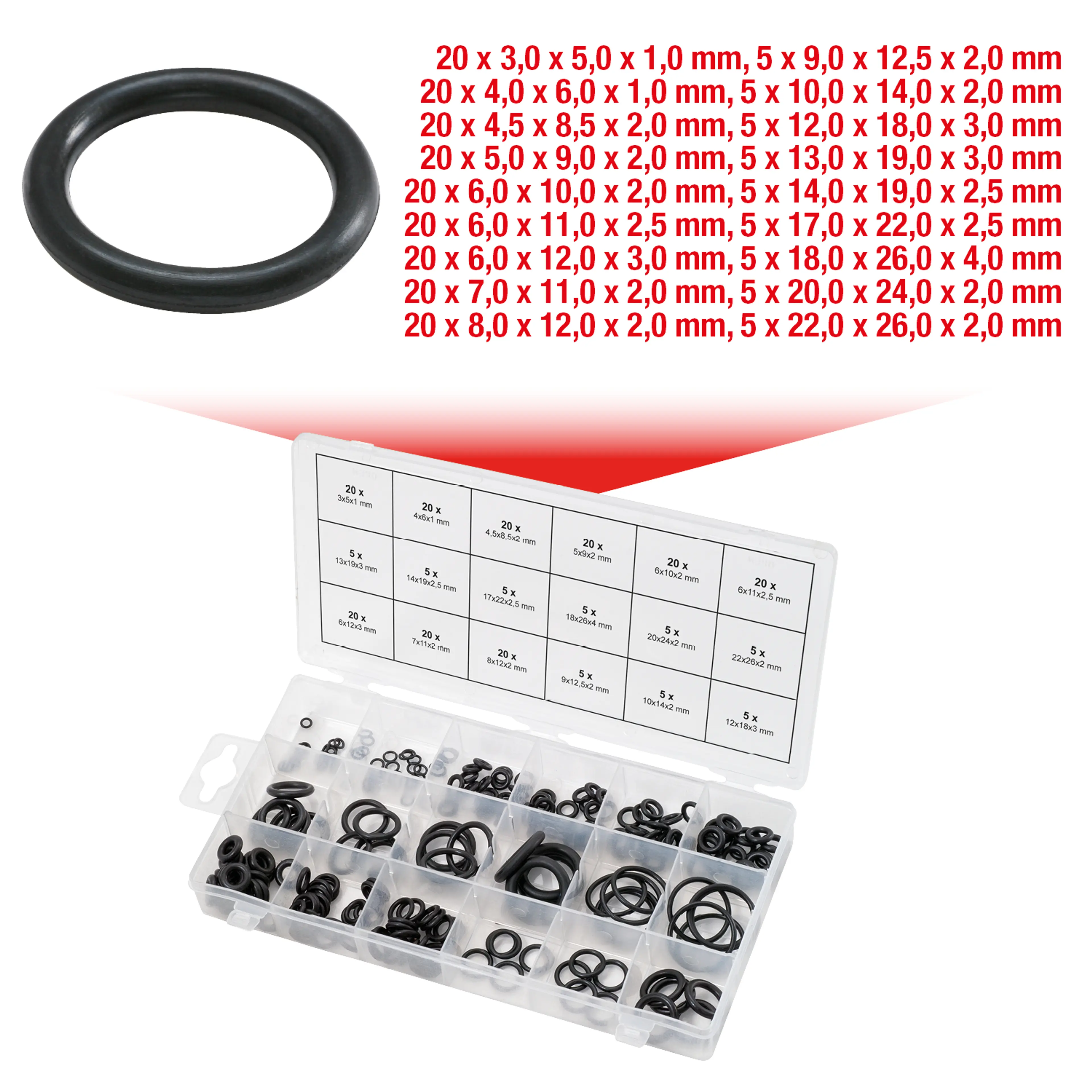 SURTIDO JUNTAS TÓRICAS 3-22 255PZ