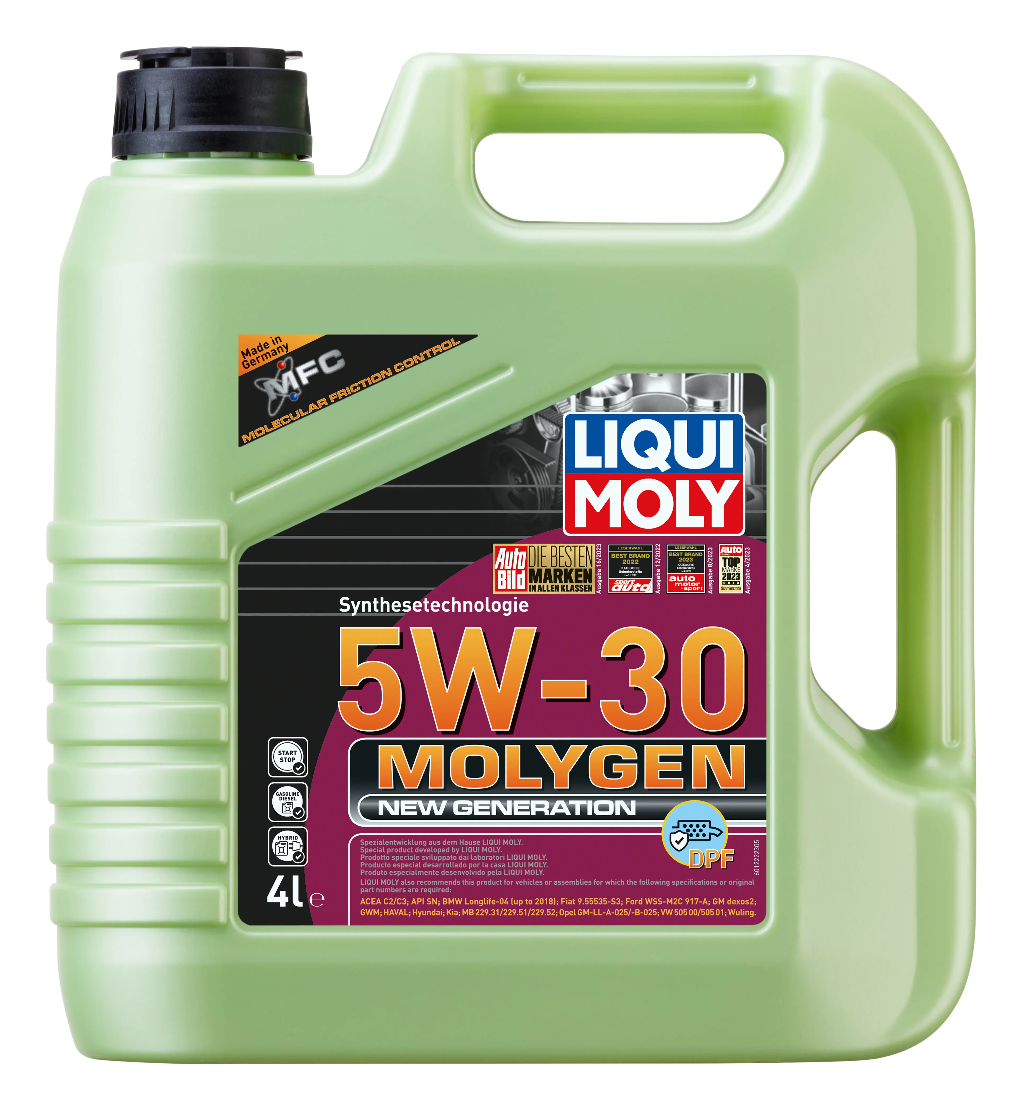 MOLYGEN NEW GENERATION 5W-30 DPF 4L