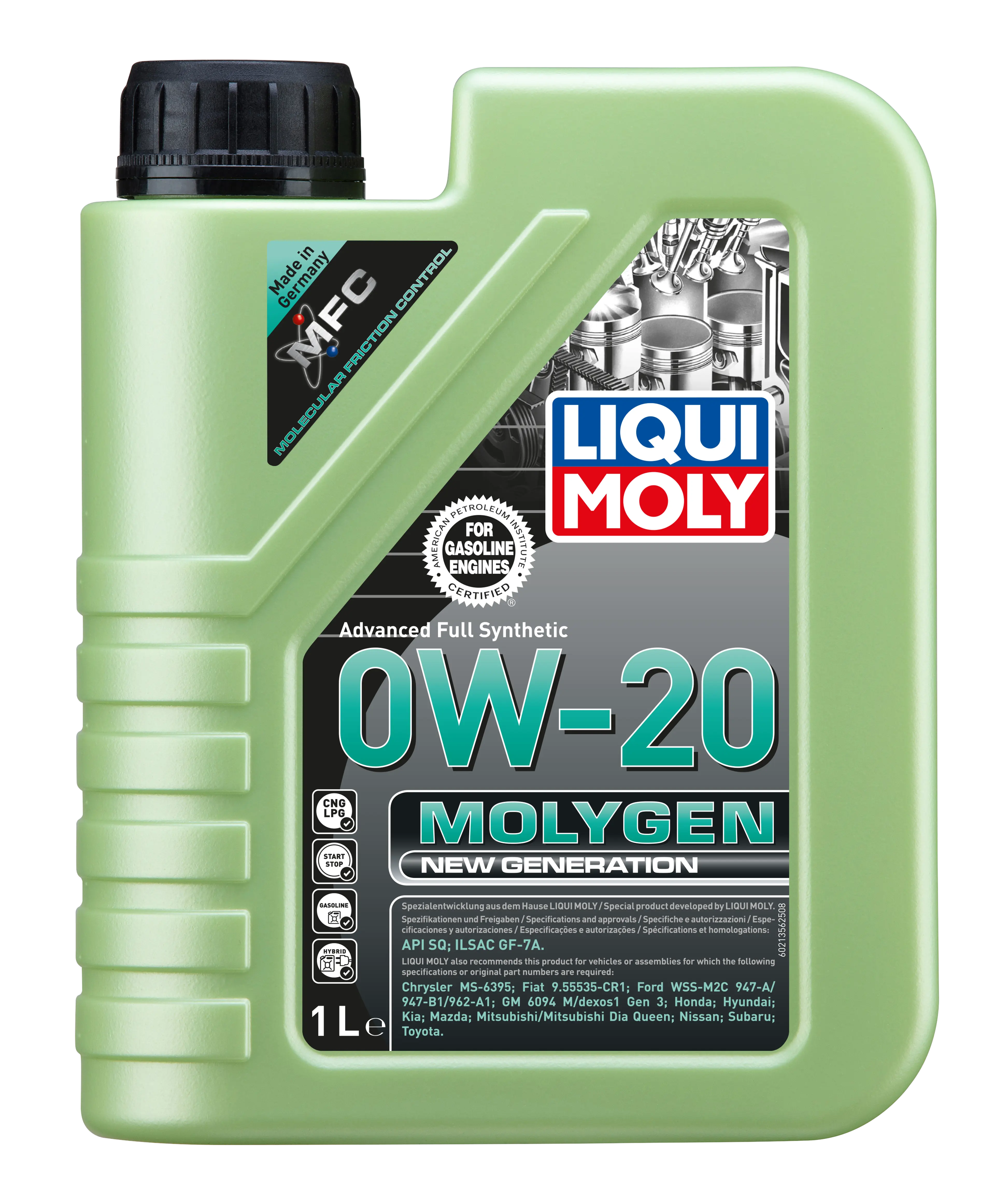 MOLYGEN NEW GENERATION 0W-20 1L