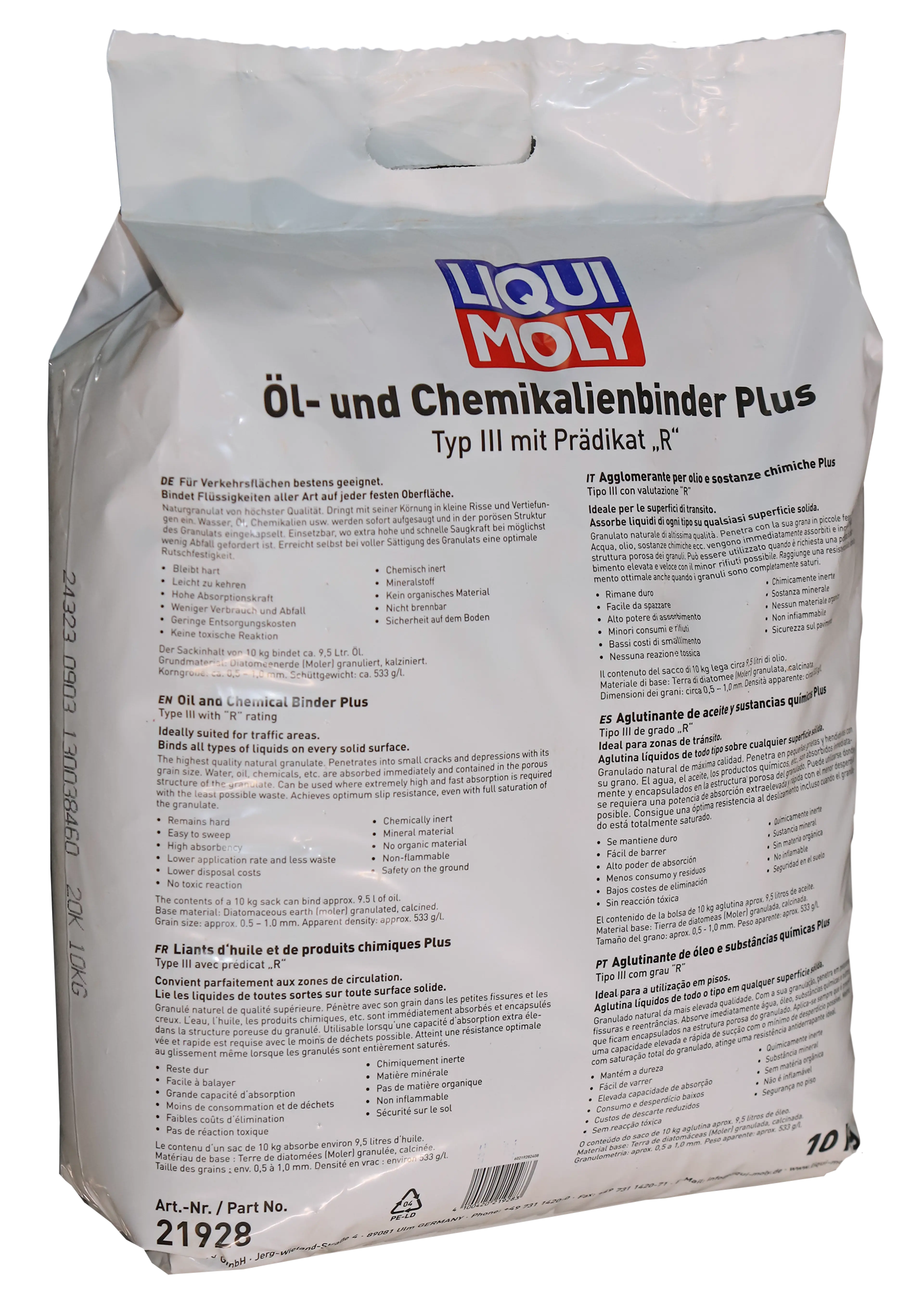 ÖL- UND CHEMIKALIENBINDER PLUS 10KG