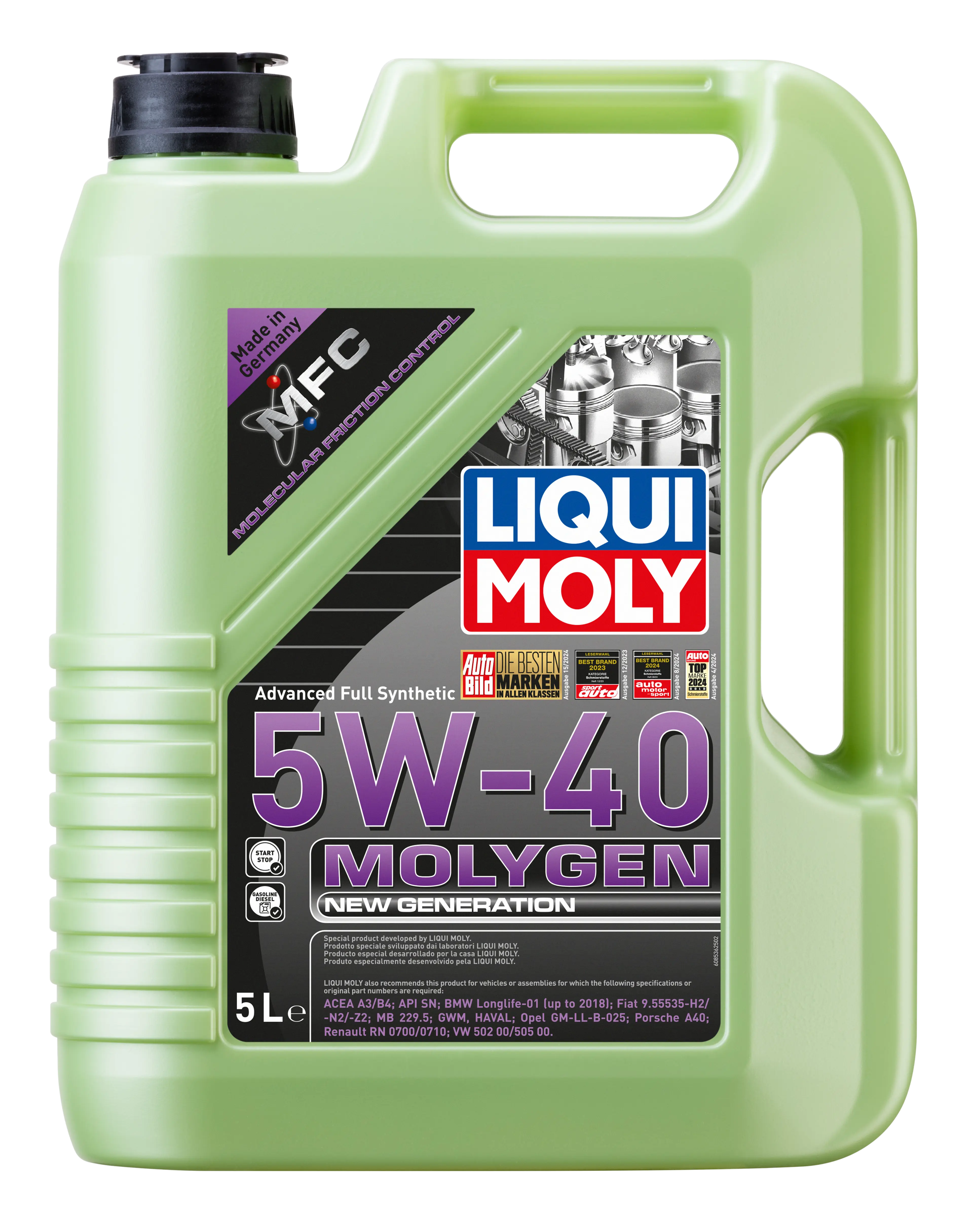 MOLYGEN NEW GENERATION 5W-40 5L