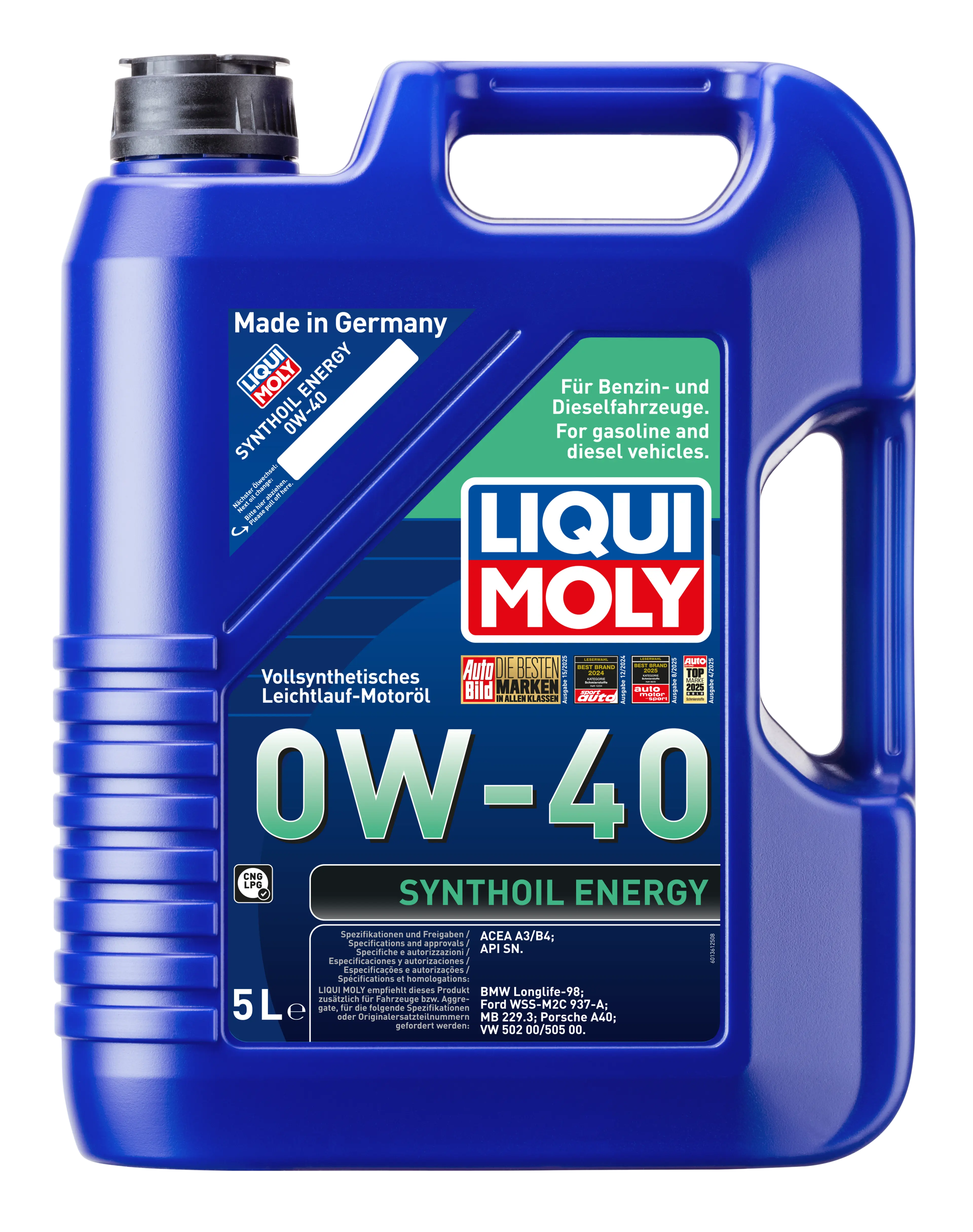 SYNTHOIL ENERGY 0W40 5L