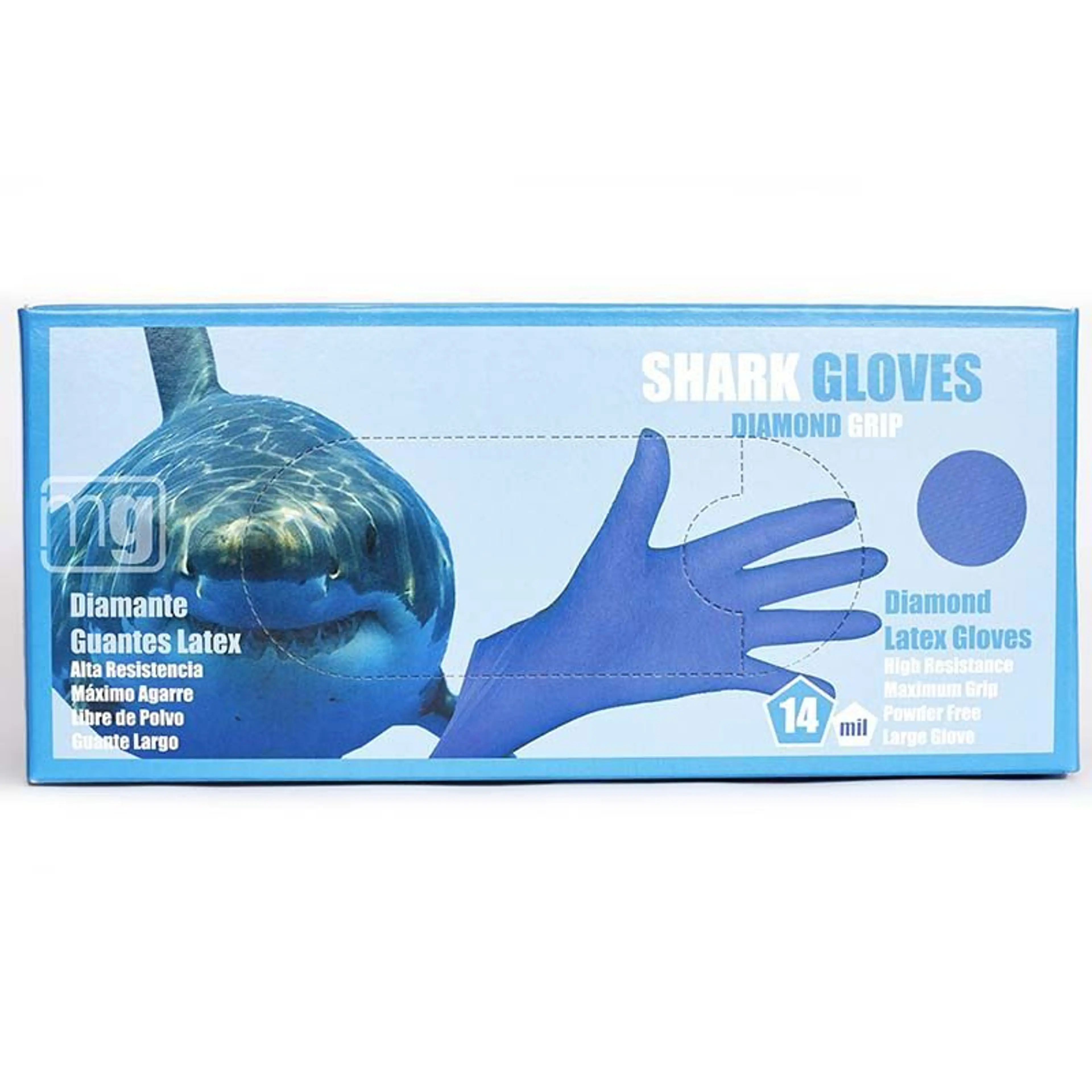 GUANTE LATEX SHARK TALLA L