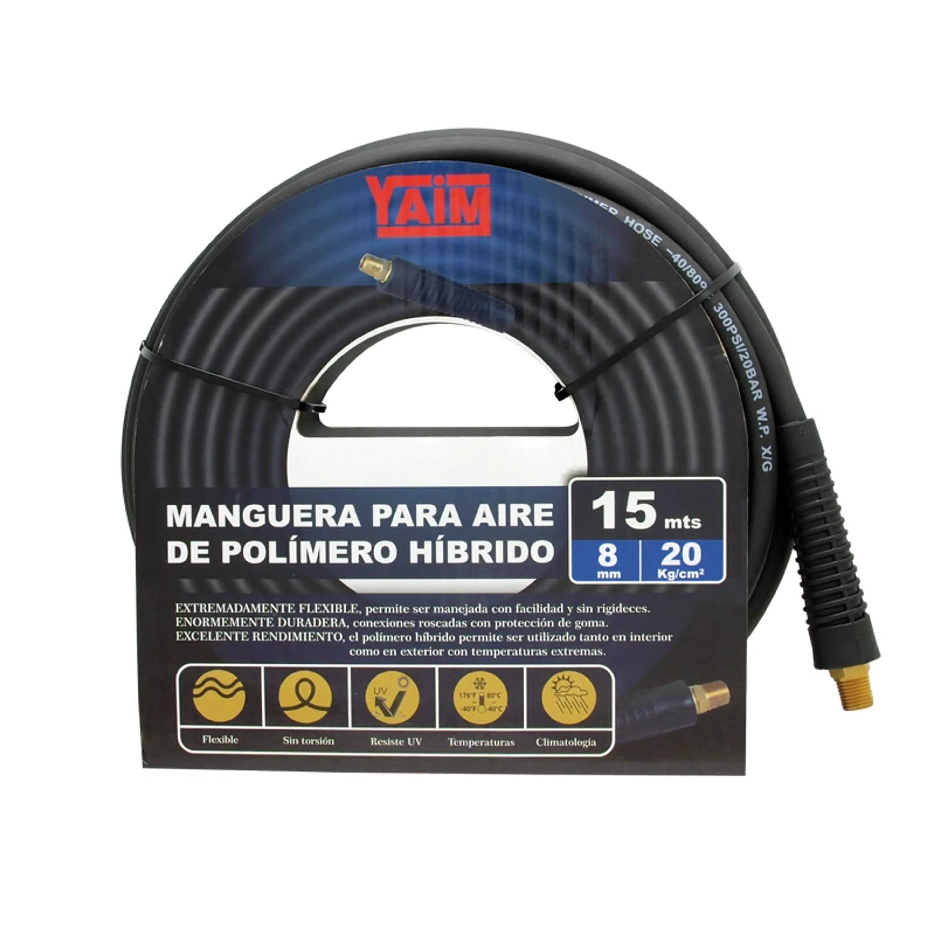 ROLLO MANGUERA 15MTS. 3/8 10MM.